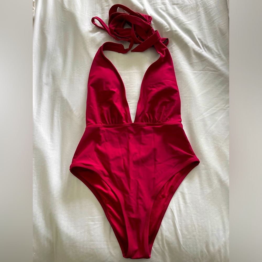 Red sexy one piece